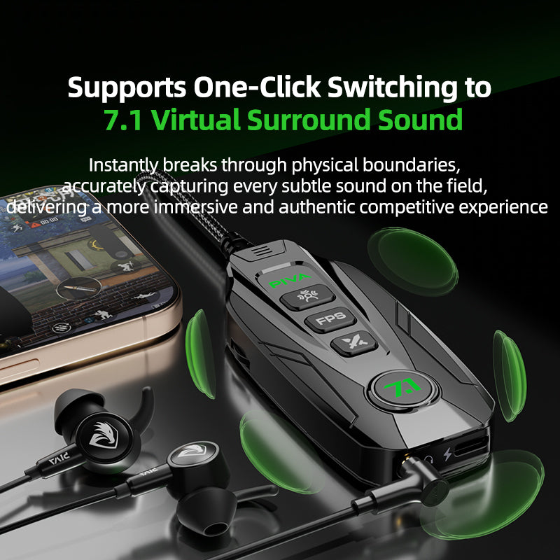 PIVA GS20 7.1 Gaming Sound Card with PD 60W Type-C