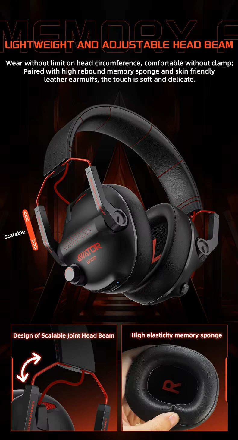 PIVA W100 Bluetooth Gaming Headphone (FR Like new)