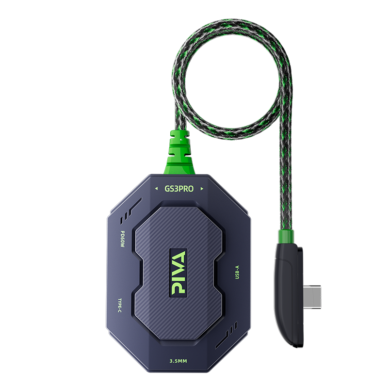 PIVA GS3 Pro USB-C Audio Adapter with 60W PD