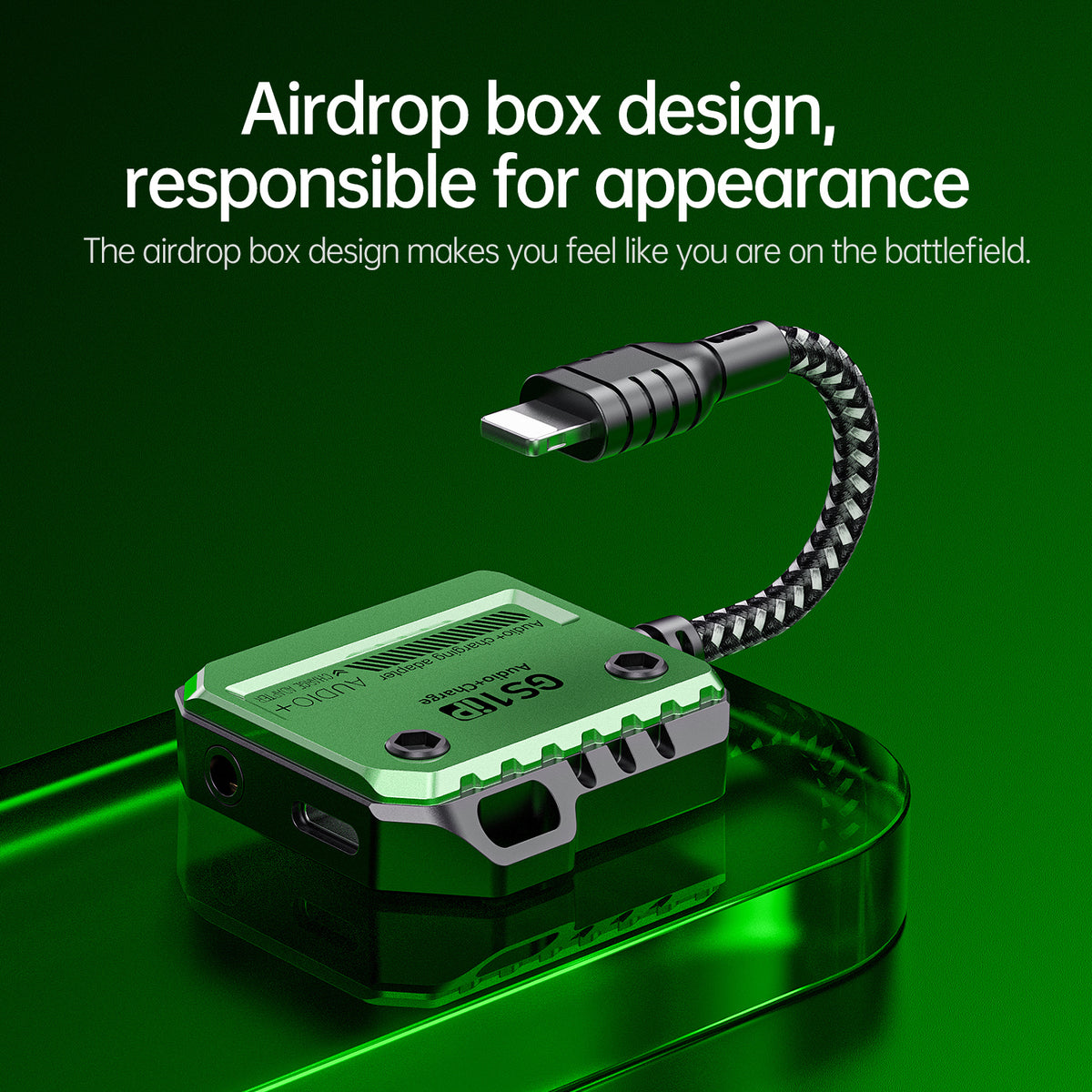 Plextone GS1IP 30W Lightning Audio & Charging Adapter – 3.5mm